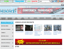 Tablet Screenshot of exploremedicinetv.ro